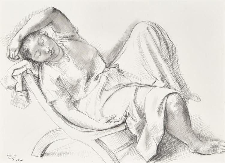 Zuniga, Francisco; "Joven Descansando", (Young Woman Resting), 1976 (Zuñiga)