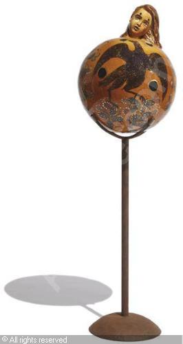 Galán, Julio (1959-2006); "Untitled" "esfera cerámica"