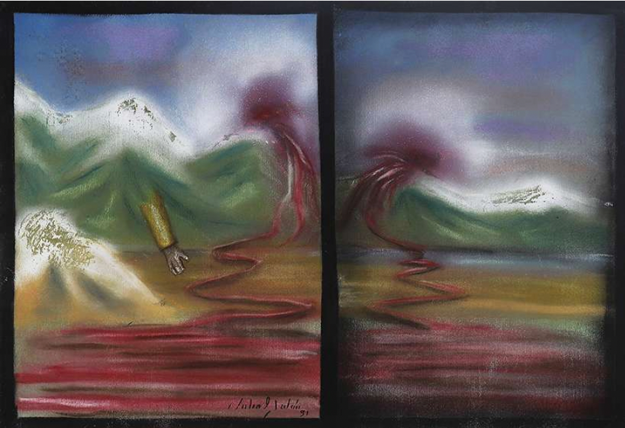 Galan, Julio; "Untitled", 1991 (bleeding mountains)