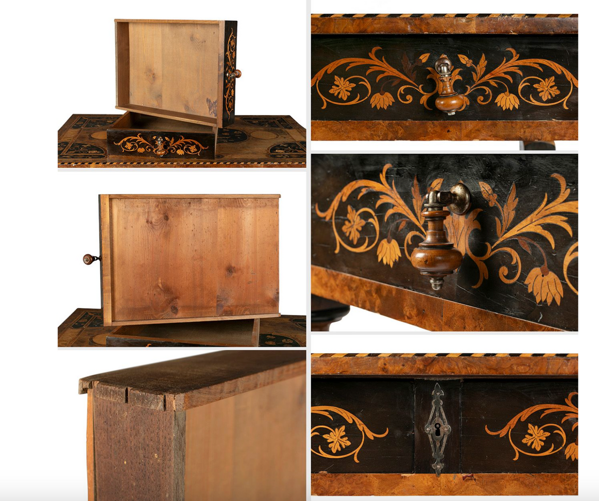 Mesa holandesa de estilo barroco, siglo XIX