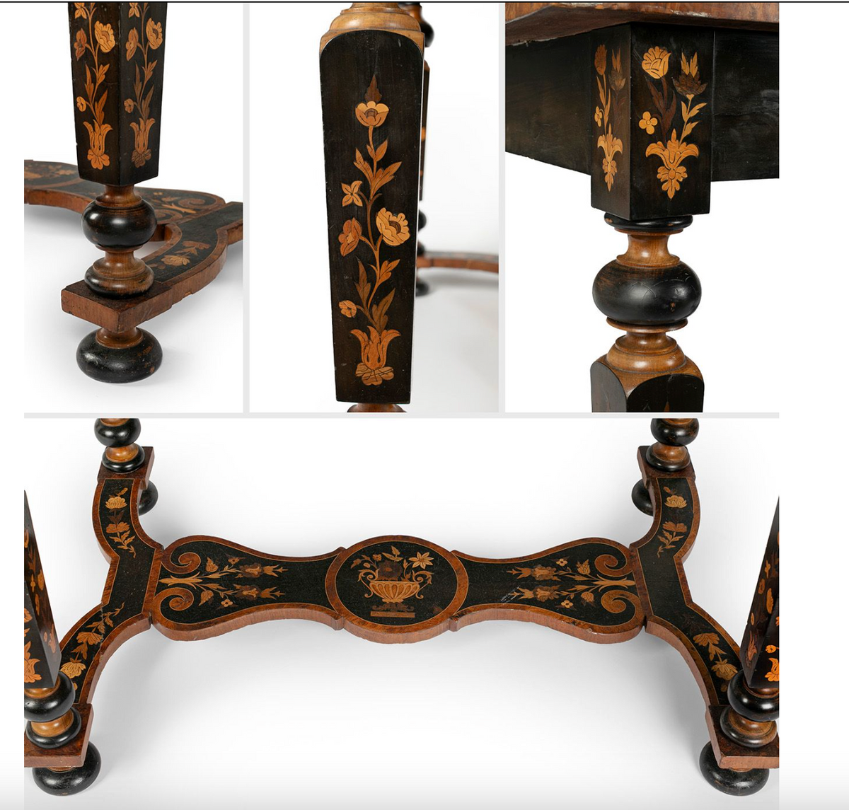 Mesa holandesa de estilo barroco, siglo XIX