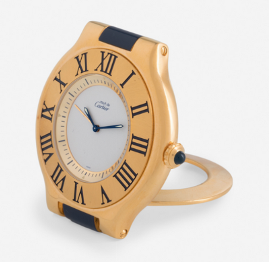 CARTIER. Reloj despertador de viaje “Santos”