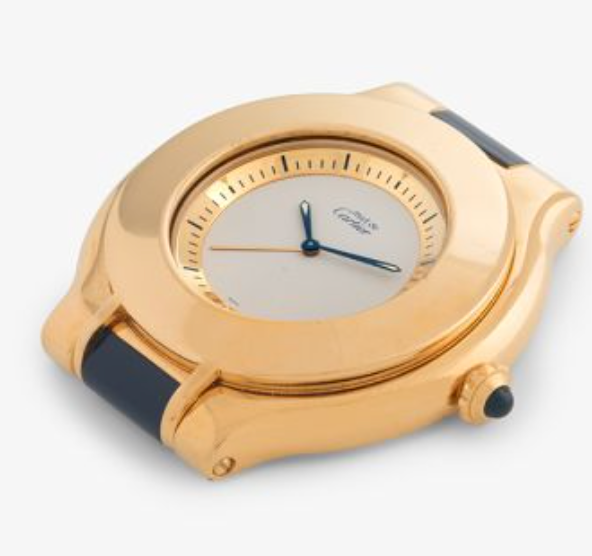 CARTIER. Reloj despertador de viaje “Santos”