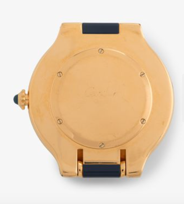 CARTIER. Reloj despertador de viaje “Santos”