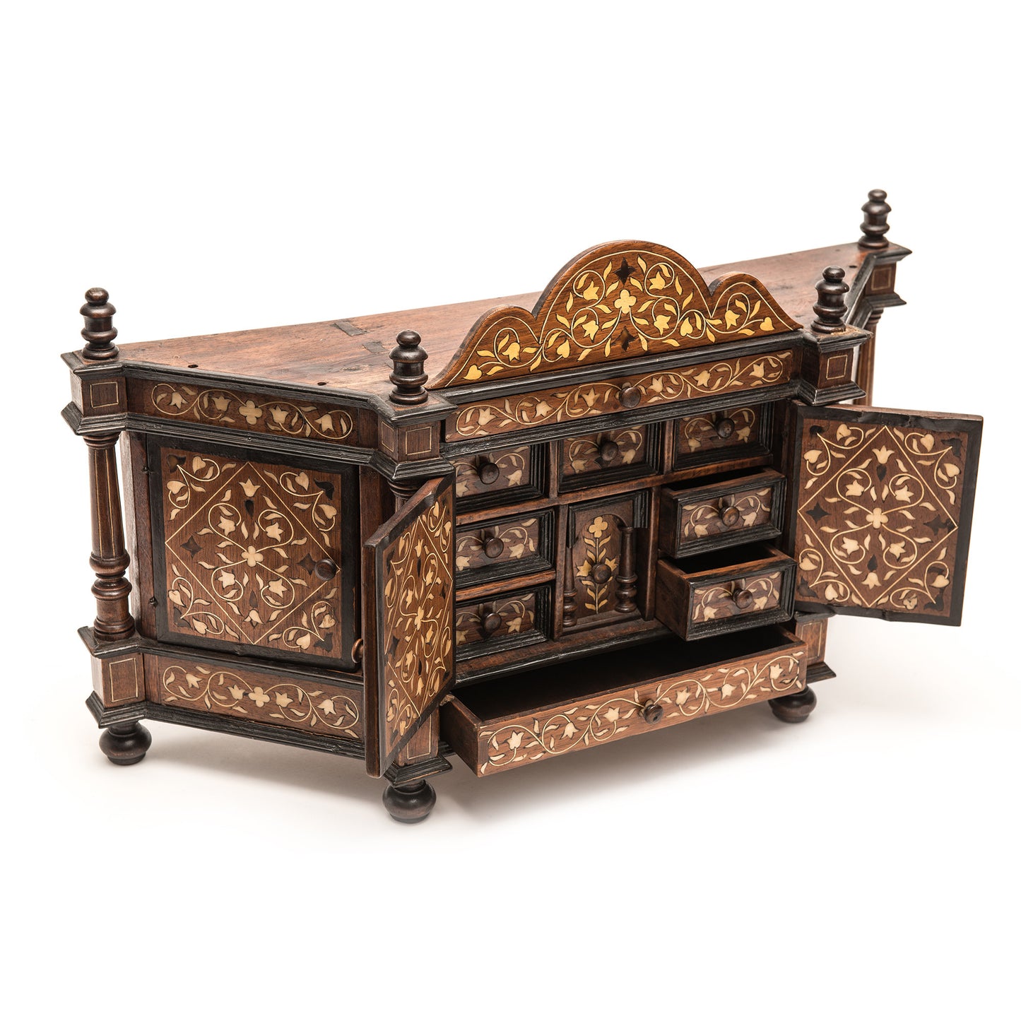 Bargueño, Sideboard, Bone and Ebony Inaly