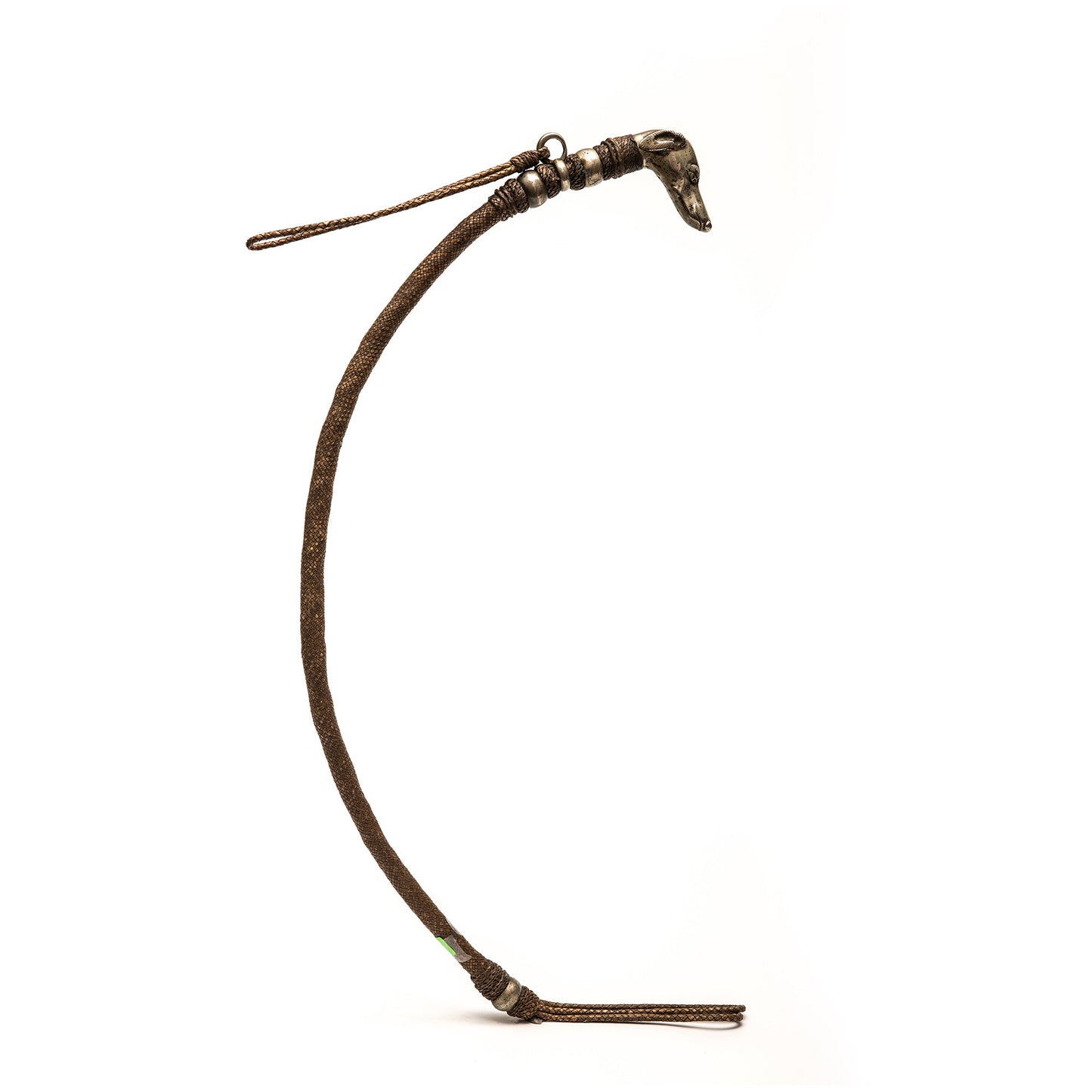 Whip, Metal Greyhound Dog Head Handle